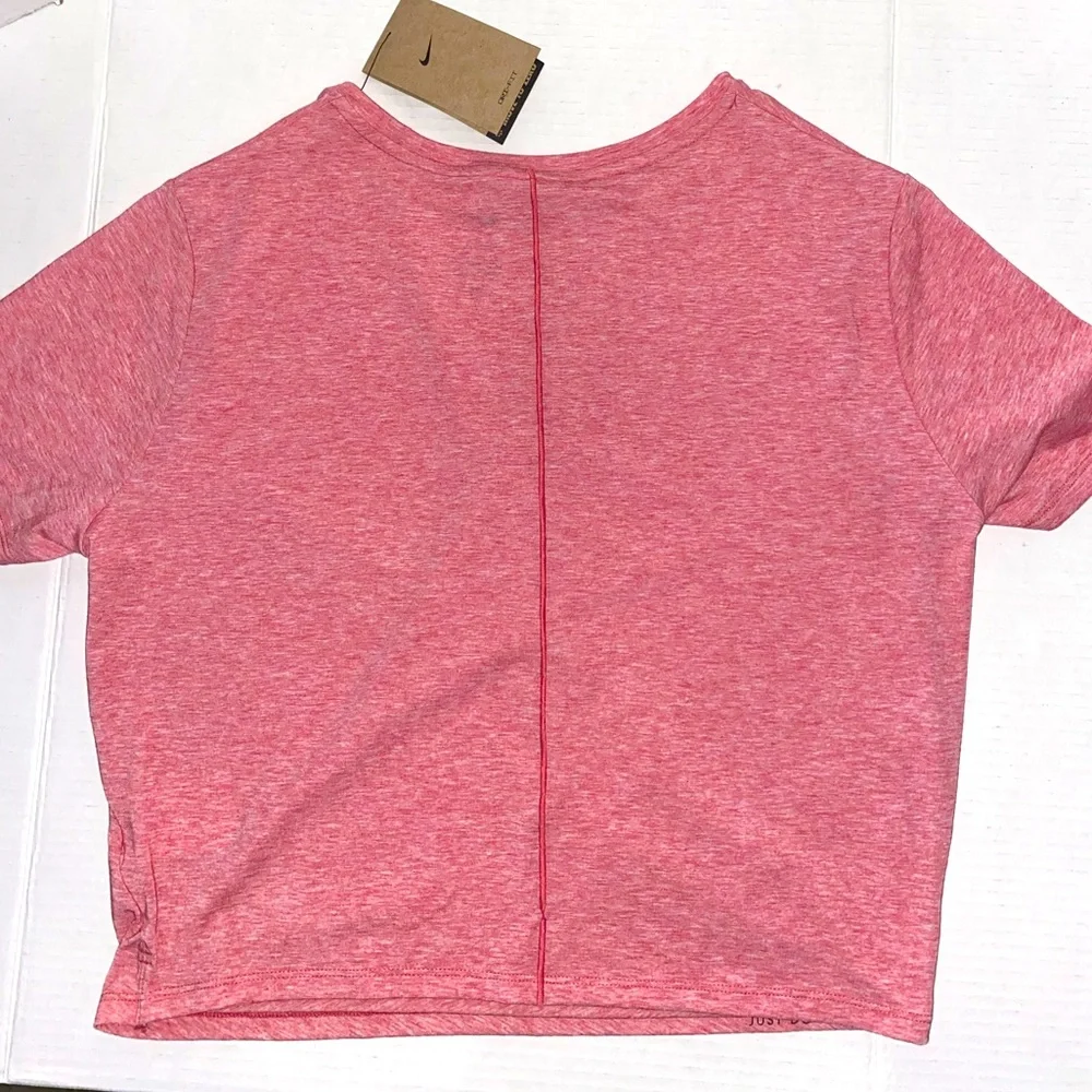 Nike Dri-Fit twisted crop short sleeve top - Picture 2 of 4